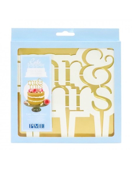 PME Taarttopper Uitsteker Mr & Mrs Modern //