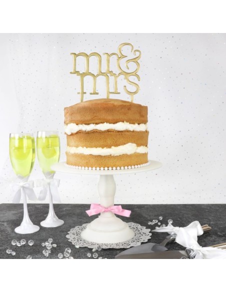 PME Taarttopper Uitsteker Mr & Mrs Modern //