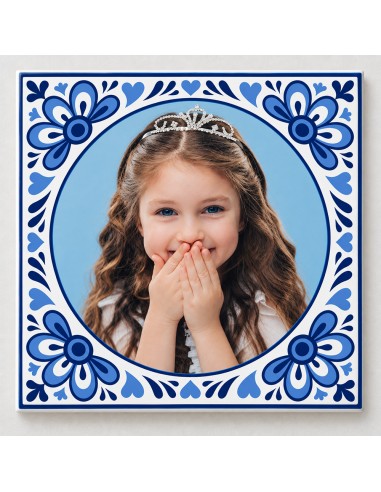 Tegeltje op Maat Delfts Blauw Rond nr 1