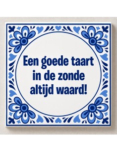 Tegeltje op Maat Delfts Blauw Rond nr 1 2