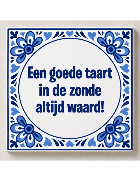 Tegeltje op Maat Delfts Blauw Rond nr 1
