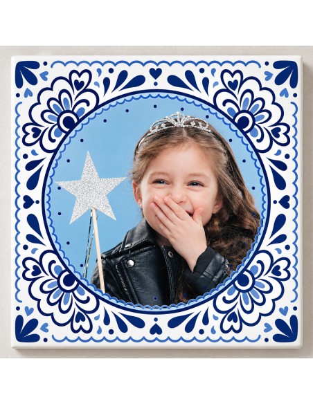 Tegeltje op Maat Delfts Blauw Rond nr 2