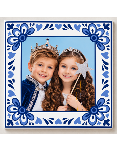 Tegeltje op Maat Delfts Blauw Vierkant nr 1