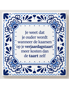 Tegeltje op Maat Delfts Blauw Vierkant nr 2 2