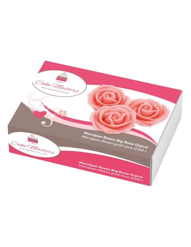 Cake Masters Marsepein Rozen Roze Groot 45mm -2st