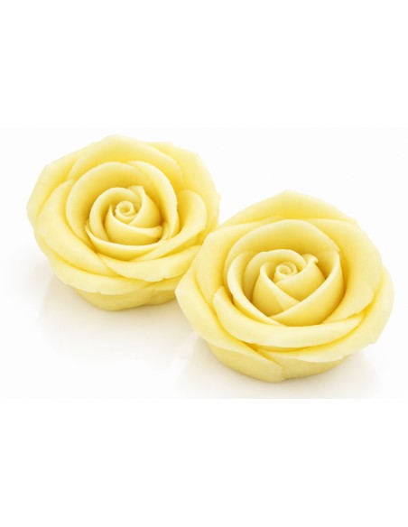 Cake Masters Marsepein Rozen Wit Groot 45mm -2st