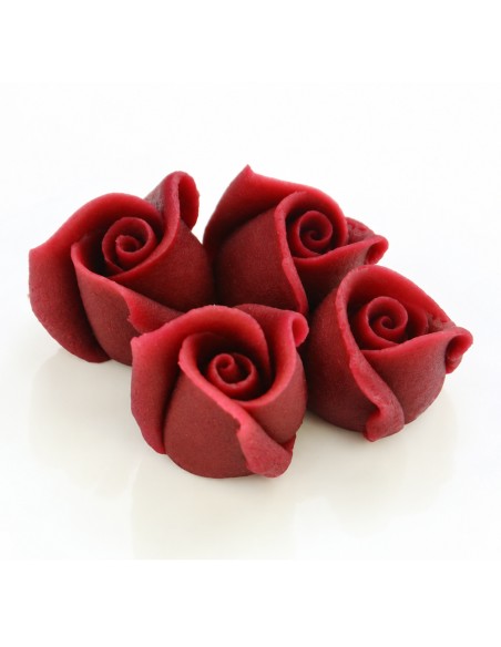 Cake Masters Marsepein Rozen Bordeaux Klein 25mm -4st