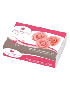 Cake Masters Marsepein Rozen Roze Middel 40mm -4st 2