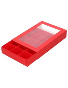 FunCakes Letter & Treats Doos Rood 20x14x3,5cm -10st- 2