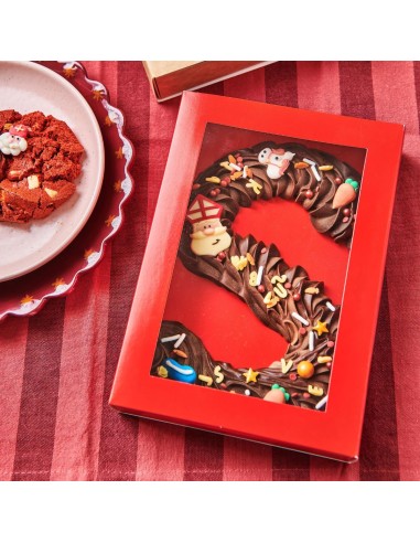 FunCakes Letter & Treats Doos Rood 20x14x3,5cm -10st-