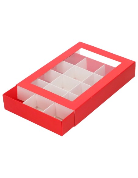 FunCakes Letter & Treats Doos Rood/Wit 20x14x3,5cm -10st-
