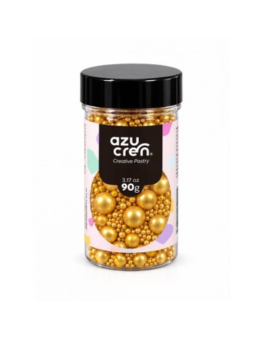 Azucren Suikerparels Goud Mix -90gr-
