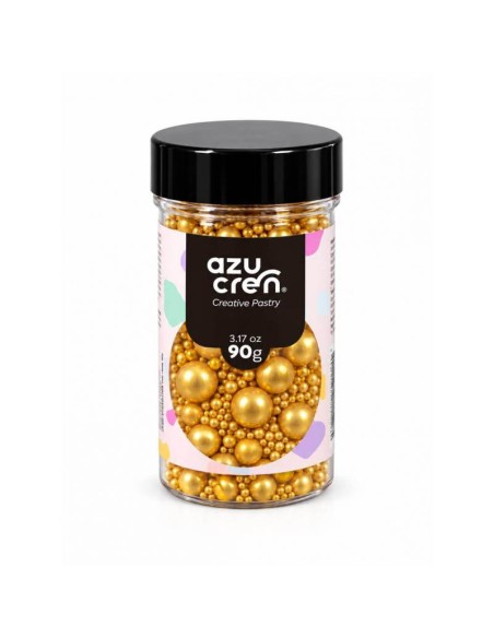 Azucren Suikerparels Goud Mix -90gr-
