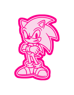 3D Uitsteker op Maat: Sonic