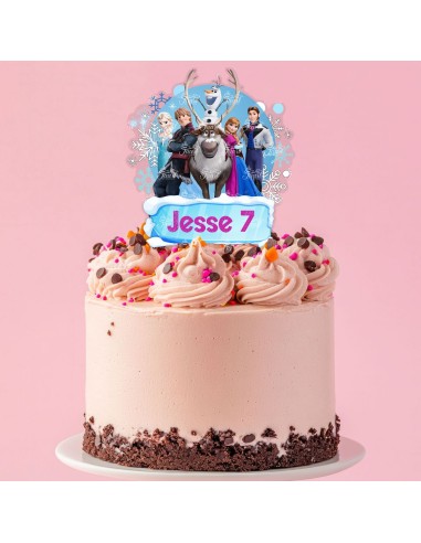 Full Colour Taarttopper op Maat: Frozen 2