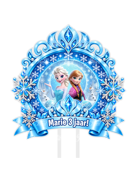 Full Colour Taarttopper op Maat: Frozen 3