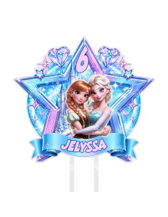 Full Colour Taarttopper op Maat: Frozen 4