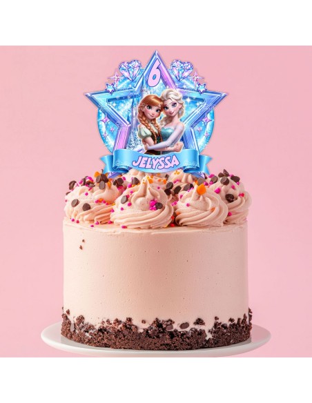 Full Colour Taarttopper op Maat: Frozen 4
