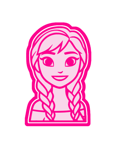 3D Uitsteker op Maat: Frozen - Anna Hoofd