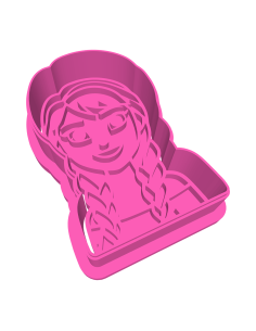 3D Uitsteker op Maat: Frozen - Anna Hoofd 2