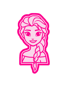 3D Uitsteker op Maat: Frozen - Elsa Hoofd
