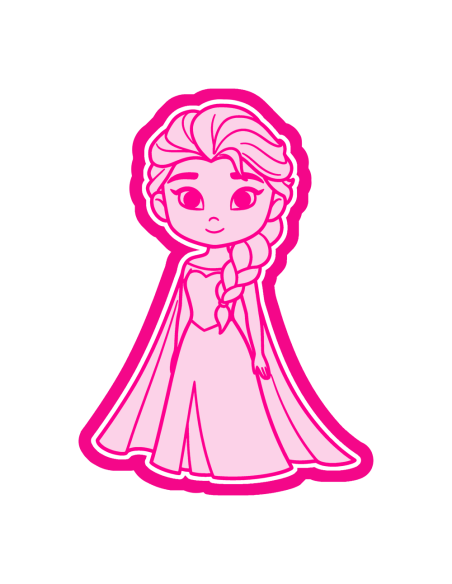 3D Uitsteker op Maat: Frozen - Elsa