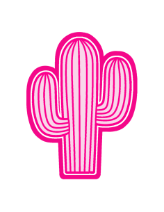3D Uitsteker op Maat: Cars - Cactus