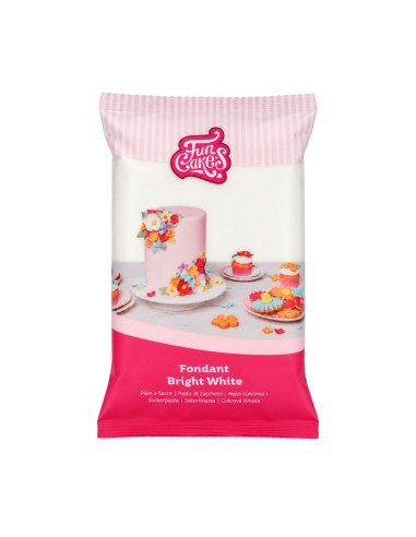 FunCakes Rolfondant Vanille Wit Bright White -1kg-