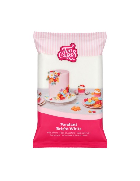 FunCakes Rolfondant Vanille Wit Bright White -1kg-