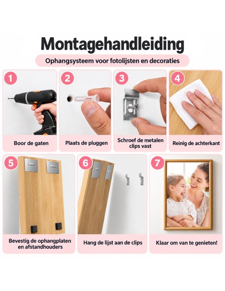 Ophangsysteem voor Foto's of Schilderijen