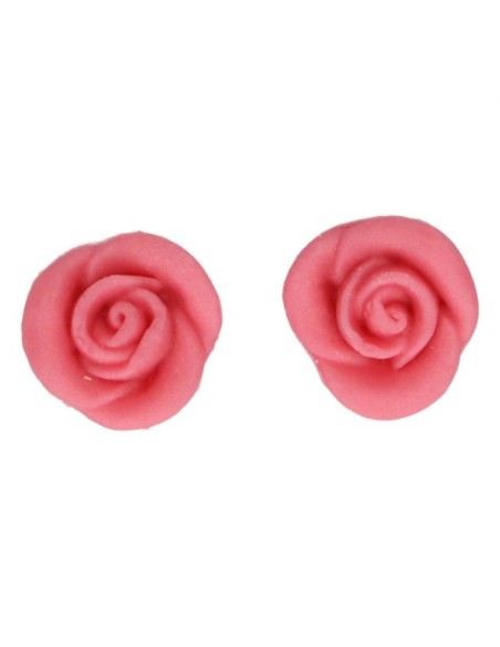 FunCakes Marsepein Decoratie Rozen Roze -6st-