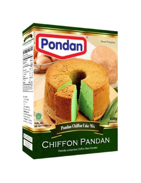 Pondan Cakemix Chiffon Pandan -400gr-