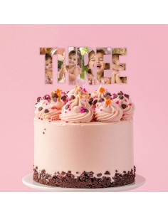 Full Colour Taarttopper op Maat: THREE 2