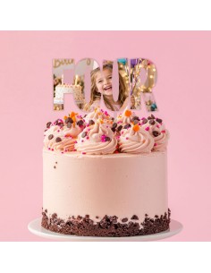 Full Colour Taarttopper op Maat: FOUR 2