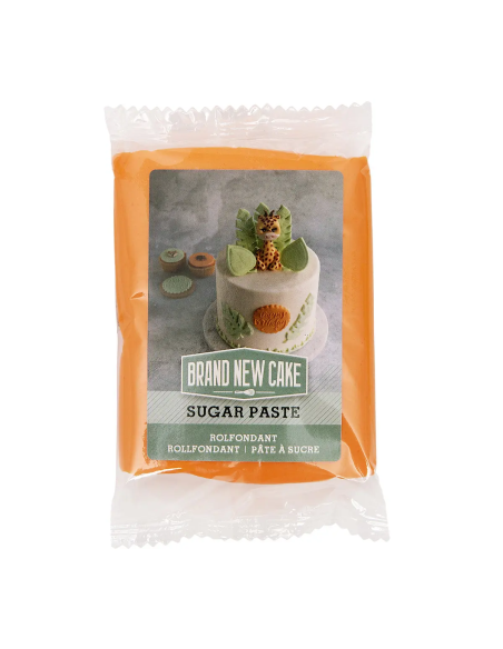 BrandNewCake Rolfondant Oranje -250gr-