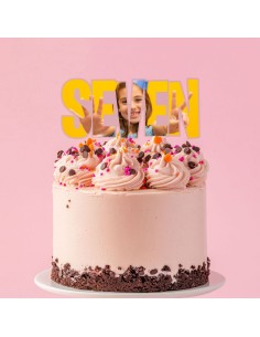 Full Colour Taarttopper op Maat: SEVEN 2
