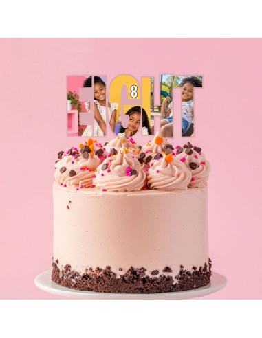 Full Colour Taarttopper op Maat: EIGHT