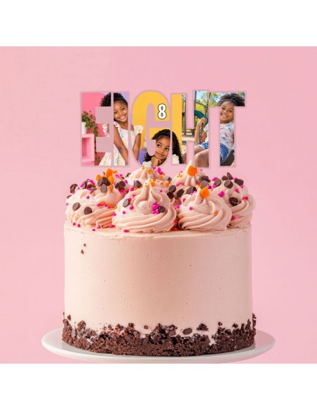 Full Colour Taarttopper op Maat: EIGHT