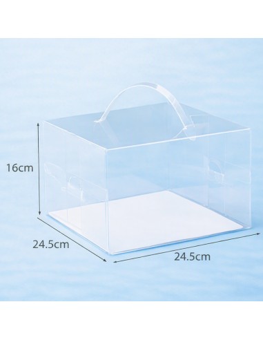 Taartdoos Transparant 24,5 × 24,5 × 16 cm -1st-