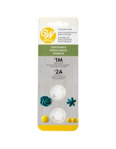 Wilton Wegwerp Spuitmondjes Set 1M, 2A -2st- //