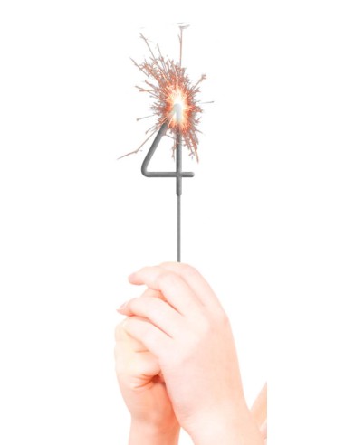 Feeststerretje Cijfer 4 //