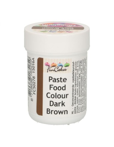 FunCakes Eetbare Kleurstof Pasta Dark Brown -30gr-