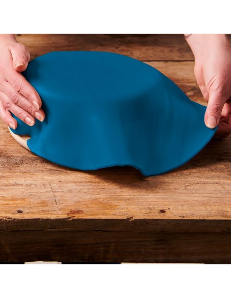 FunCakes Uitgerolde Fondant Disc Denim Blue