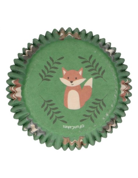 FunCakes Baking Cups Bosdieren -48st-