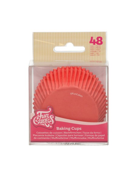 FunCakes Baking Cups Rood -48st-