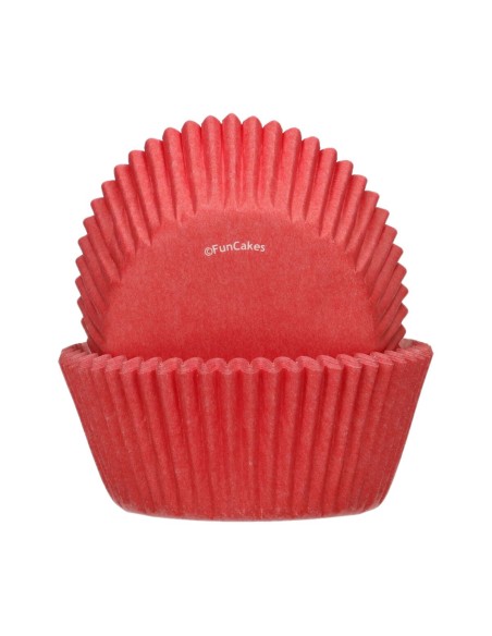 FunCakes Baking Cups Rood -48st-