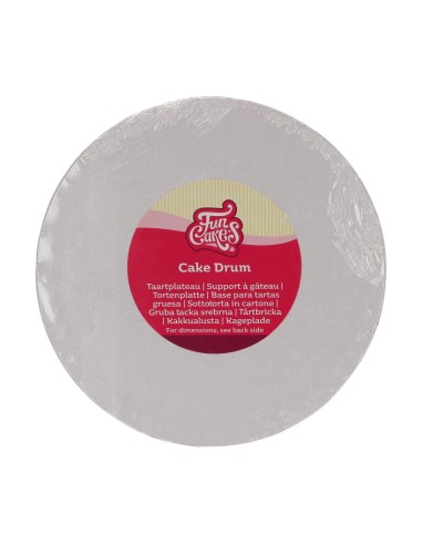 FunCakes Cake Drum Rond -20cm- Wit