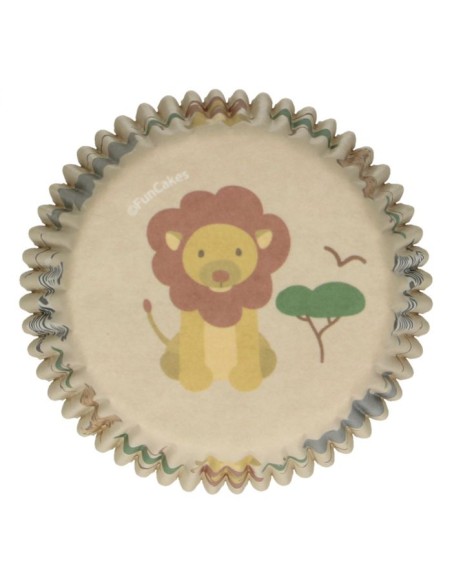 FunCakes Baking Cups Safari Dieren -48st-