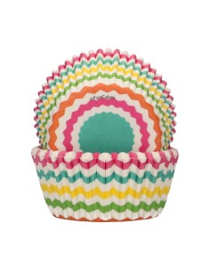 FunCakes Baking Cups Chevron Kleurrijk -48st-
