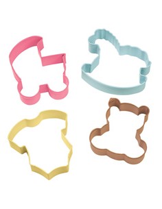 Wilton Cookie Cutter Set Baby Theme (set van 4)